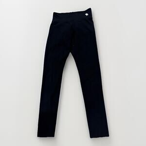 Abercrombie Kids AF Moose Logo Black Leggings Girl Sz 13/14 Stretchy High Rise